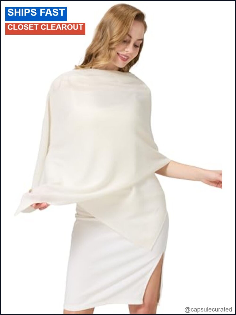 100% Cashmere Wrap Shawl 71"x24" Luxurious Lightweight Travel Pashmina Scarf